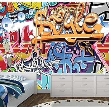 Graffiti Wall Mural Photo Wallpaper Kids Bedroom Urban