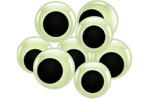 TOAOB THE ONE AND ONLY BABY TOAOB 8 Stück Fluoreszierende Selbstklebend Wackelaugen Runde Groß 40mm 50mm Kunststoff Augen für Scrapbooking Kunsthandwerk Zubehör