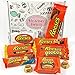 Produktbild Reeses Geschenkkorb aus USA | Peanut Butter und Schokolade | Auswahl beinhaltet Peanut Butter Cups, Pieces, Nut Bars, Miniatures | 9 Produkte in einem kleinen retro Süßigkeitenkorb