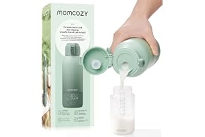 Momcozy Flaskvärmare för barn på resan, snabb uppvärmning | Trådlös för resor och utflykter, 500 ml kapacitet, 24 användninga