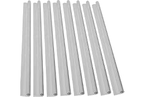 KAHCOP 8 stycken 50 cm kederskena, aluminium tältskena väggmontering 45° för Keder 6–9 mm, för husvagnar husbil tält förtält solsegel förklädestång – förtältskena Keder