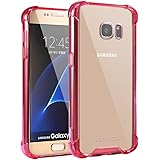 Jenuos Cover Samsung Galaxy S7, Custodia Trasparente Antiurto Paraurti Silicone Trasparente Cover TPU Bumper + Hard PC Indiet
