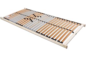 BECO MATRATZEN GMBH & CO. KG BeCo Lattenrost 120x200 cm Medistar fertig montiert/TÜV Zertifiziert/5 Zonen/28 Leisten/für alle Matratzen/Höhe 4,5 cm/Lattenroste produziert in Deutschland