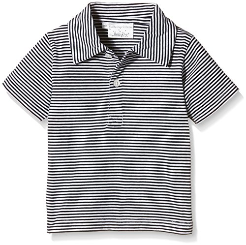 Rachel Riley Baby-Boys Striped Jersey Polo Shirt, Blue (Navy), 18-24 Months (Manufacturer Size:Medium)