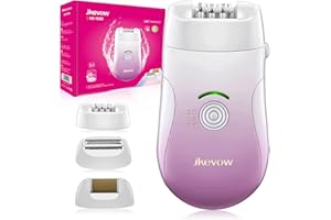Epilierer Damen, Jkevow 3-in-1 Haarentfernung und Damenrasierer Elektrisch, für Arm, Achselhöhle, Bikini und Bein