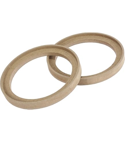 Anelli MDF Lisci Per Altoparlanti Auto &ndash; 4 Pezzi, Diametro 100 Mm, MASTERLINE