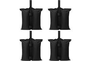 QIGEEKU 4er Set Pavillon Sandsäcke, Sandsäcke Gewichtstaschen, Pavillonstandfüße Wasserdicht Sandsäcke für Zelt, für Pavillon Sonnenschirm Trampolin Outdoor, Gewichtete Füße Tasche