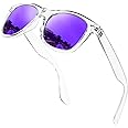 KANASTAL Occhiali da Sole da Uomo Donna Polarizzati Alta Protezione UV400 Occhiali Vintage Quadrati Retrò Moda Sunglasses Men