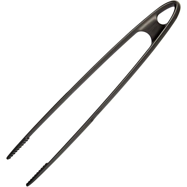 2 Pinze Da Cucina In Silicone 29cm - Antiaderente Per Barbecue, Griglia, Nero E Rosso