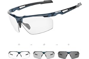 SCVCN Photochromique Lunette de Cyclisme Sport Homme Femme Transparente Vélo VTT UV400
