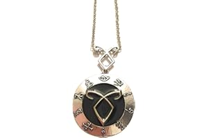 giulyscreations Collier Cercle Rune Shadowhunters en métal sans nickel The Mortal Instruments Runa Angelica Angelic Power Rune Parabatai Amore Iratze Saga série TV Jace Herondale Clary Fantasy Cosplay