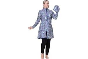 obaSeteck Muslimische Badebekleidung in Übergröße für Damen Burkini Islamischer Badeanzug