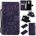 Produktbild Hozor PU Leder Hülle für Xiaomi Redmi Note 4X 5.5 zoll Embossing 3D Prägung Blumen Muster Ledertasche Weiche TPU Soft Rückseite Abdeckung Handytasche Bumper Schutzhülle Brieftasche Flip Case Wallet Cover Bookstyle Handyhülle Tasche Anti-Scratch Shell Folio Klapphülle mit Standfunktion Magnetverschluss und Kredit Kartenfächer - lila