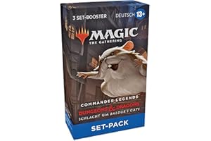 Magic The Gathering Commander Legends: Schlacht um Baldur’s Gate Set-Booster-3er-Packung (Deutsche Version), Multi, D13871000