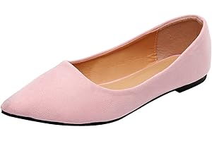 Jamron Damen Spitze Ballerinas Leicht Flatche Pumps