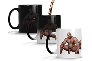 SMARTYPANTS Kubek zmieniający kolor z nadrukiem Barry’ego Wooda: śmieszny mem, niegrzeczny, zabawny prezent dla mężczyzn na urodziny, Boże Narodzenie, 325 ml, ceramiczny i wytrzymały uchwyt (zmieniający się