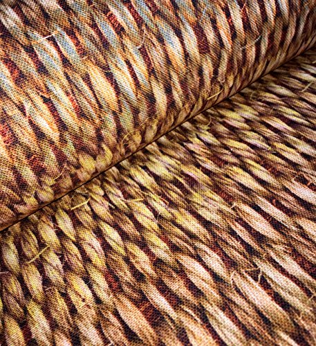 Sisal braun Digital Vorhang Möbelstoff – 160 cm breit (Meterware) - 2