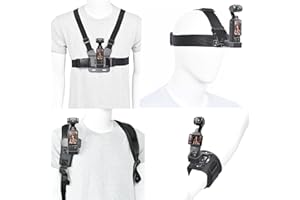 Kit d'accessoires Fotoleey pour DJI Osmo Pocket 3 - Support de Poitrine + Sac à Dos + Bandeau + Bracelet de caméra