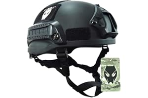 ATAIRSOFT Mich 2002 Combat de Casque de Protecteur avec côté Rail & NVG Montage pour Airsoft Tactique Paintball Militaire Chasse
