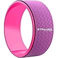 Strauss Yoga Wheel | Ideal for Stretching, Backbends, Exercise, Deep Tissue Massage & Back Pain Relief | Dharma Yoga Prop Wheel with Ultimate Comfort