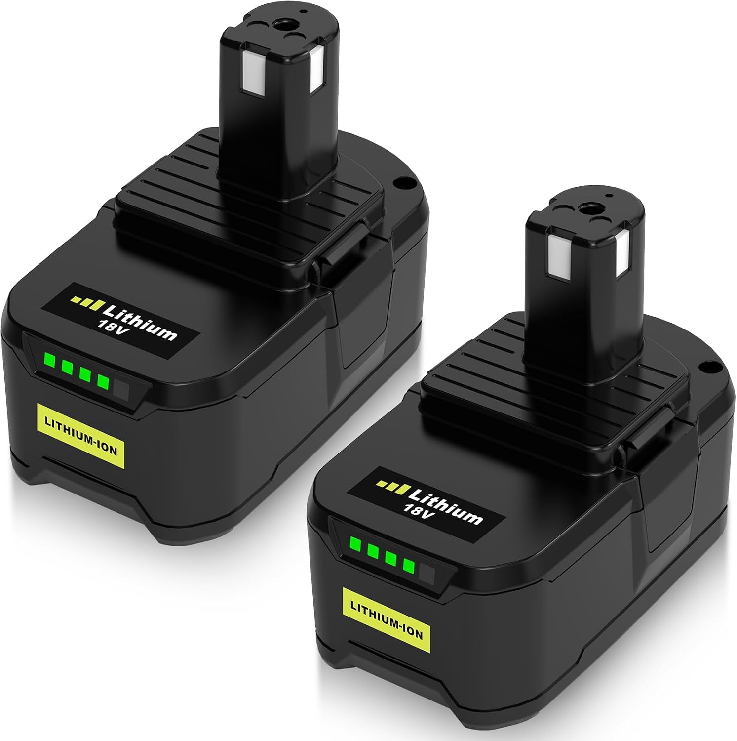 2X 8.0Ah RB18L50 Remplacement pour Ryobi Batterie 18V | Compatibles avec RB18L50X RB1820C RB1840X RB18L50G RB1860X RB1880T avec indicateur LED