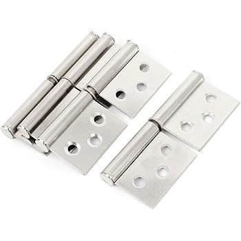 Emuca Cerniera Per Anta In Vetro Con Finiture In Acciaio Inox, Cerniera Orizzontale Con Forcella Da - 10