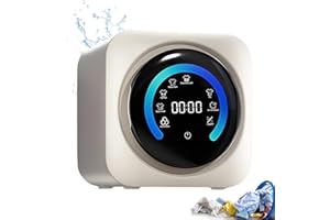 BANGBANGJI Mini Lavadora y Secadora portátil 2 en 1, Lavadora de Pared Totalmente automática de 3,5 L con Tambor Frontal, Ideal para Ropa pequeña, Ropa Interior y Calcetines Desktop