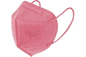 T-Tex Srl Arya HC - Mascherine FFP2 - Confezione da 50 mascherine - Imbustate singolarmente - Prodotto Certificato - Made in EU (Rosa)