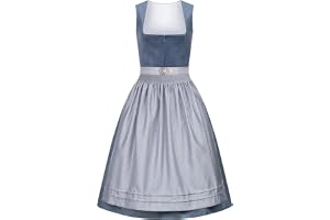 Générique Dirndl-klänning för kvinnor med axelband och korsett, traditionell bayersk dräkt i 2 delar, elegant veckad kjol för oktoberfest, oktoberfest, oktoberfest, karneval