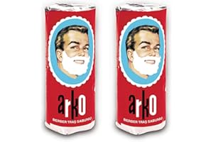 EVYAP Arko Shaving Soap Stick, White, 75g Each by Arko