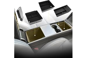 LFOTPP Para Tesla Model Y Juniper 2025 2026 consola central, organizador de reposabrazos, guantera + consola central, caja de almacenamiento oculta, para Tesla Model Y Juniper Accesorios [4 unidades]