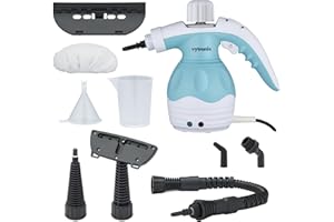 Vytronix Portable Handheld Steam Cleaner, kills 99.9% bacteria, 9 in 1 Steamer, Steam Gun, Multipurpose for cleaning Bathroom, Kitchen, Floors, Windows, Car and Upholstery