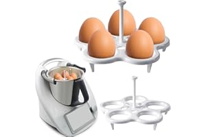 CUIDONGSHENG 1 Pcs Soporte Huevos para Thermomix-TM5 TM6 TM31,Accesorios para Cocedores de Huevos para Cestas de Cocción, Rejilla para Huevos Cocidos 5 Agujeros