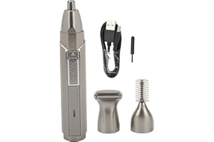 BRRNOO Recortadora de Vello de Nariz, Recortadora de Vello Facial de Cejas sin Dolor Profesional para Hombres y Mujeres, Recortadora de Nariz Recargable, Recortadora de Nariz,