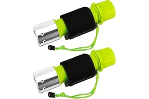 BlueFire Scuba Diving Torch 2 Pack Small Dive Torch Rechargeable Super Bright IPX8 Waterproof Diving Flashlight 1100 lumens 3 Lighting Modes with Wristband for 80m Underwater Snorkeling Camping Lights