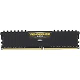 Corsair CMK8GX4M1A2400C16 Vengeance LPX 8 GB (1 x 8 GB) DDR4 2400 MHz C16 XMP 2.0 High Performance Desktop Memory Module, Bla