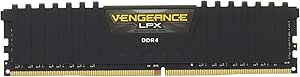 Corsair CMK8GX4M1A2400C16 Vengeance LPX 8 GB (1 x 8 GB) DDR4 2400 MHz C16 XMP 2.0 High Performance Desktop Memory Module, Black