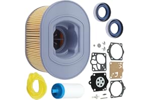Gubeter Kit Linea Filtro Aria Carburante, Sega Tagliata per Husqvarna K970 K1260, 510244103, 510244101
