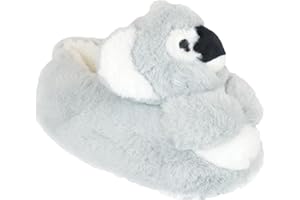 A2Z 4 Kids Boys Girls Cute Animal Novelty Slippers Winter Plush Warm Baby Cartoon Slipper Fuzzy Winter Walking Anti Slip Lounge Shoes with Soft Soles Children Toddler Cozy Cartoon House Shoes