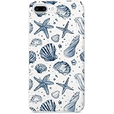 Lavderuar iPhone 7 Plus 8 Plus İ&ccedil;in Marine Cover Desenli Silikon Kılıf | Y&uuml;ksek Kalite UV Baskı & İ&ccedil;i Kadife Lansman Kapak Be
