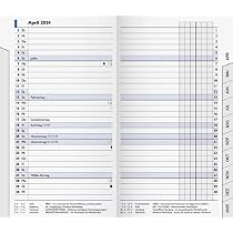 BRUNNEN Ersatzkalender 2025, Mod. 751 | 87x153 Mm, 32 Seiten, Viersprachig Mit Ferienterminen