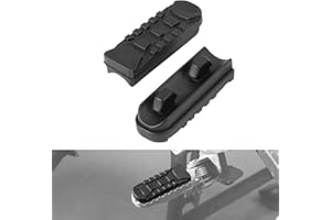 NICECNC Copertura in gomma nera per pedane anteriori compatibile con BMW R1250GS Adventure 2019-2023, R1250GS 2018-2023, R1200GS Adventure 2012-2018, F850GS 2018-2023, S1000XR 2015-2020, copertura per