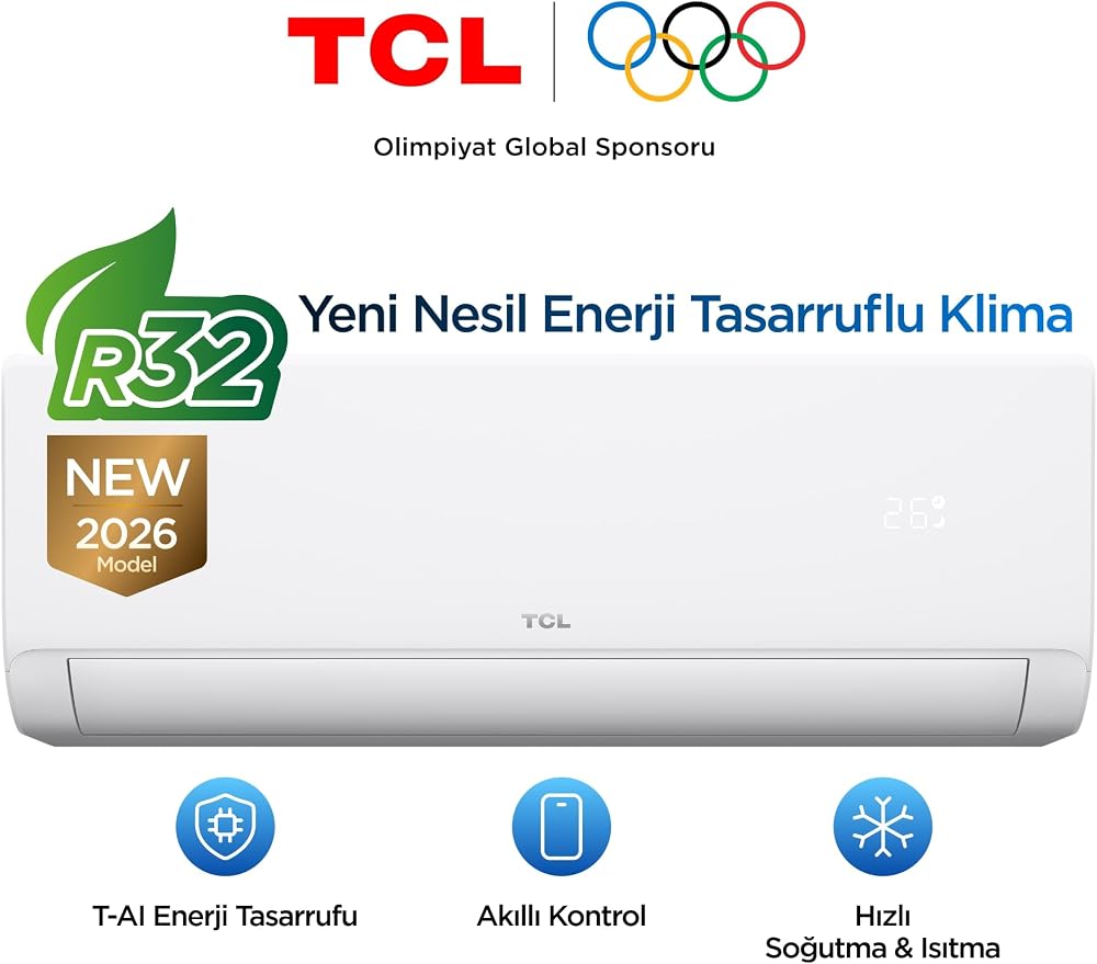 SaveIN, 24000 BTU Split Klima, T-AI Enerji Tasarrufu, Isıtma ve Soğutma, Akıllı Wi-Fi Kontrolü, Akıllı Konfor - 2026 Model, TAC-24CHSD(081645)/ZG21I