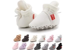 Sonsage Infant Baby Girls Boys Snow Boots Soft Anti-Skid Sole Ankle Premium Booties Newborn Toddler Prewalker Winter Warm Crib Shoes