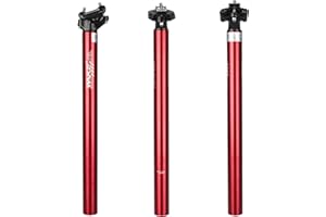 BSSOK Wake Bike Reggisella in lega di alluminio 27,2 mm 30,9 mm 31,6 mm reggisella 400 mm per mountain bike bici da strada BMX