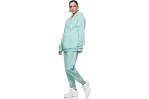 Violento Jogginganzug | Damen | Frauen | Trainingsanzug | Tracksuit | Uni Colour | Sportanzug | Fitness 586 Basics Baumwolle | Homewear Präsentationsanzug