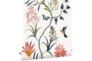 myforHD Self Adhesive Wallpaper Floral Leaves Flowers 44cmX300cm PVC Vinyl Wall Paper Sticker Decoration Modern Furniture Film