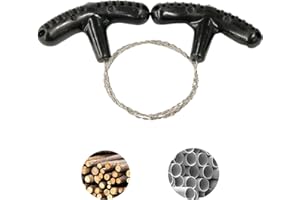 YuanYouTong Metal Wire Saw Stainless Steel Pocket Chainsaw Hand String Rope Saw Fast Wood & Tree Cutting Tool Emergency Survival Gear for Outdoor Bushcraft Camping Backpacking Hiking Hunting