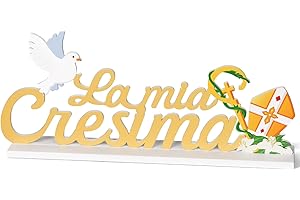 BETESSIN Centrotavolo La Mia Cresima Ragazzi Legno Decorazione Cresima per Tavolo Bomboniere Cresima Addobbi Ragazza Ragazzo