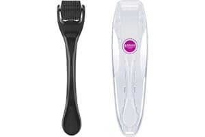 vgggrd Dermaroller Microagujas 0.5mm, Rollo Agujas Micro 540, Rodillo Derma para Cara y Cuerpo, Herramientas de Aseo la Barba y el Crecimiento del Cabello, Anti-Edad, Eliminación de Cicatrices Acne